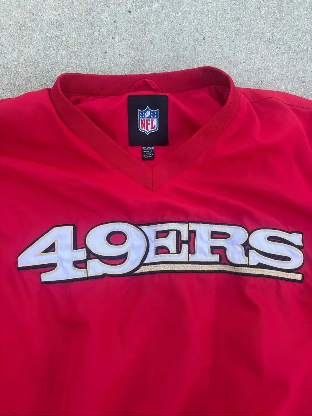 Vintage San Francisco 49ers Red Pullover with NFL Logo